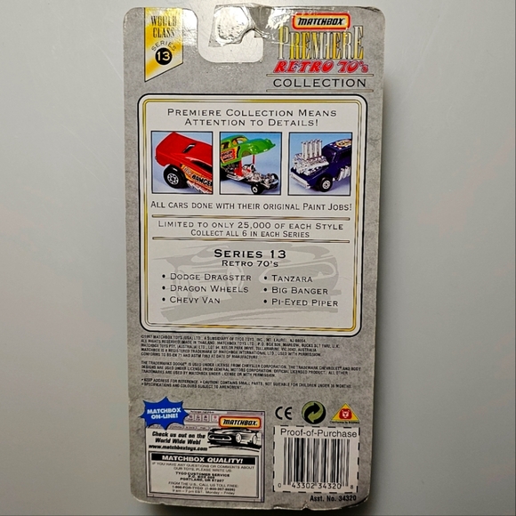 MATCHBOX Premiere Retro 70's Collection Big Banger Car Model - Picture 7 of 13